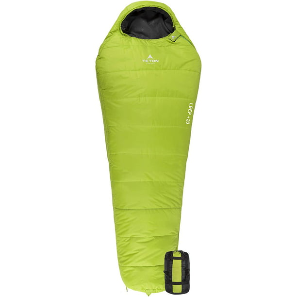Light Mummy Sleeping Bag for Hiking Camping and Outdoors with Compression Sack 